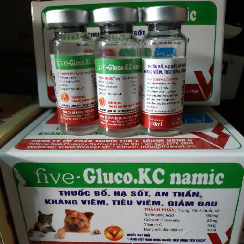Trợ sức, bổ  chuyên cho chó mèo 10ml  h.ạ. sốt.ti.êu.viê.m khi đang đi.ều.t.rị.bệ.nh