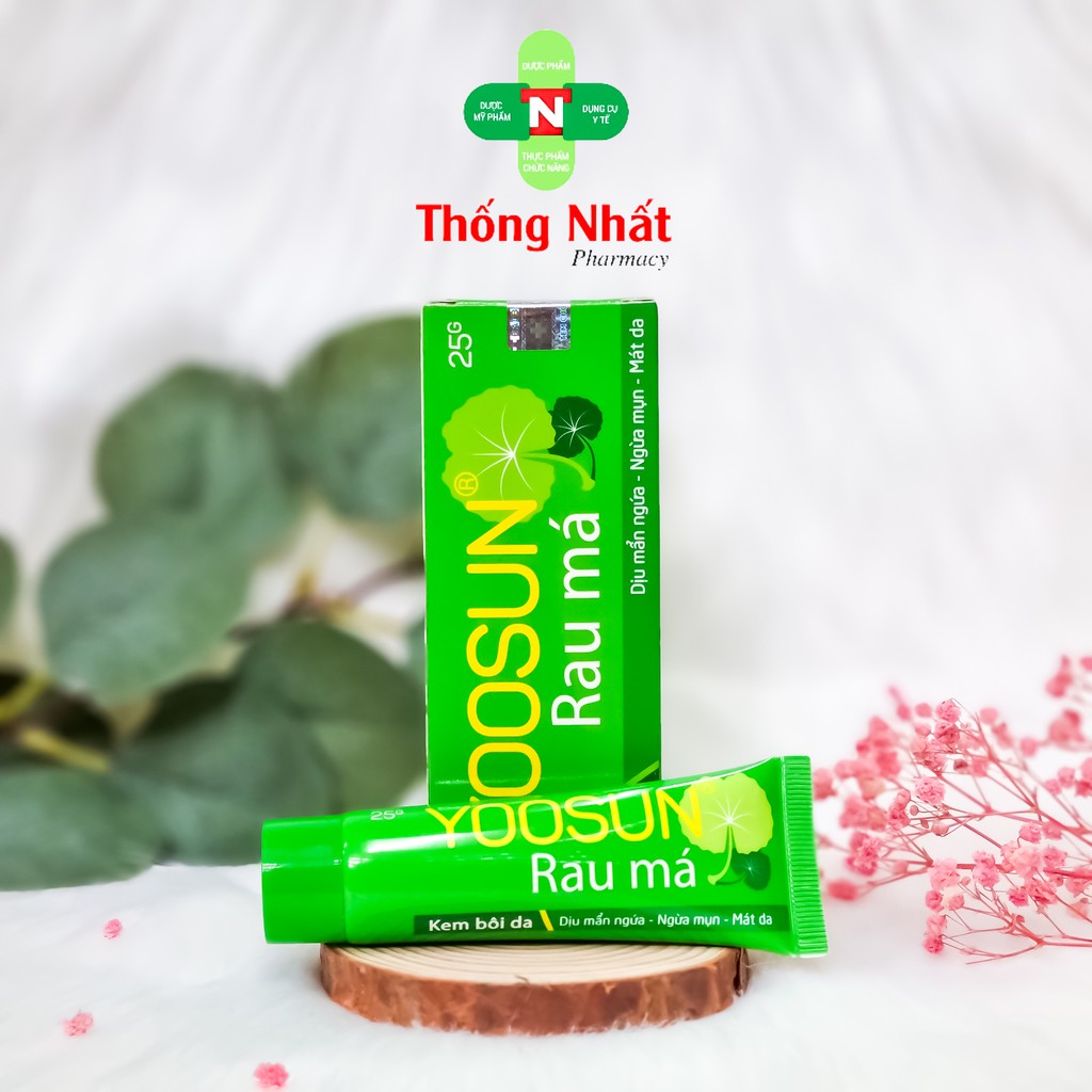 [CHÍNH HÃNG] - DỊU MẨN NGỨA, NGỪA MỤN, MÁT DA - KEM BÔI DA YOOSUN RAU MÁ (25G)