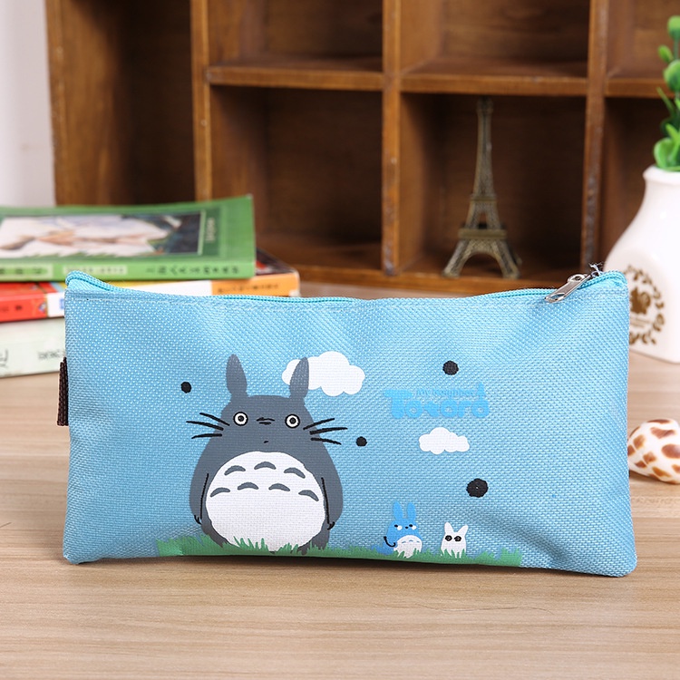 Hộp Bút/ Túi Bút Vải Canvas Học Sinh Cute Dễ Thương Totoro