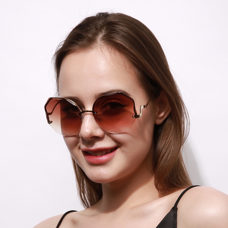 Kính Mát Không Gọng Chống Tia UV400 Với 6 Màu Thời Trang Cho Nữ