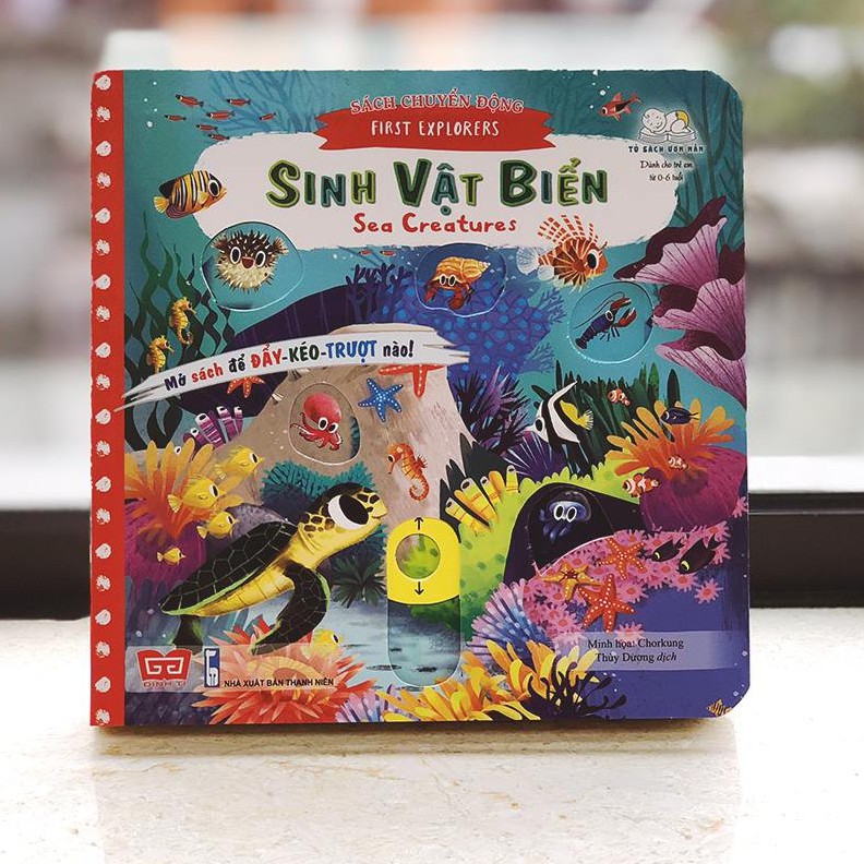 Sách chuyển động - First explorers - Sea creatures - Sinh vật biển