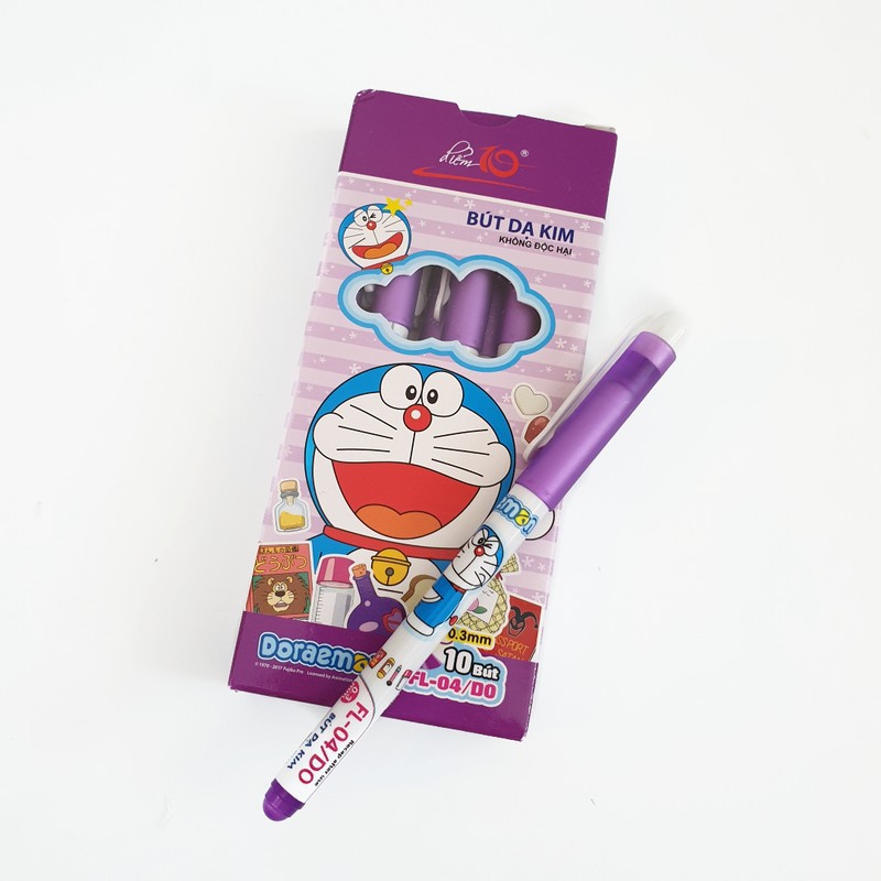 Combo 3 cây Bút lông kim Thiên Long - Doraemon FL-04/DO
