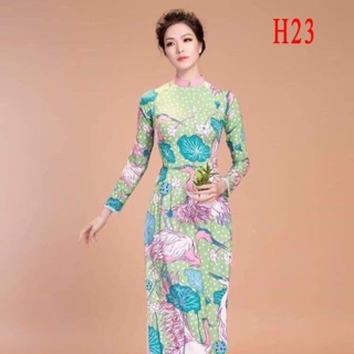Áo dài cao cấp cổ kiềng cao in 3d siêu cinh chỉ còn 199k/1 áo