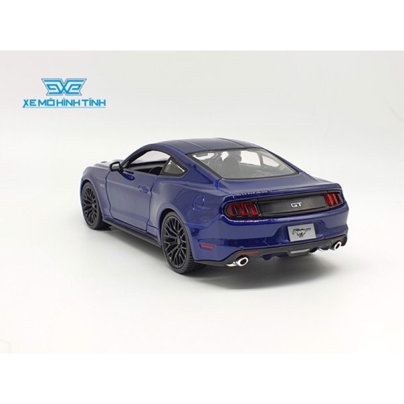 Xe Mô Hình Ford Mustang 2015 1:24 Maisto (Xanh)