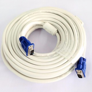 Cáp VGA 1.5M/ 3M/ 5M - Full HD 1080 - (Dây trắng)