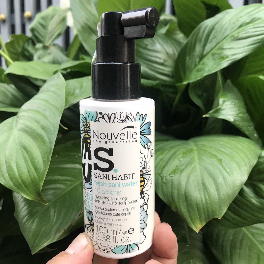Combo Dầu gội + Hấp dầu + Tinh chất dưỡng tóc thanh lọc kháng khuẩn Nouvelle HYDRA SANI 1000mlx2/100ML