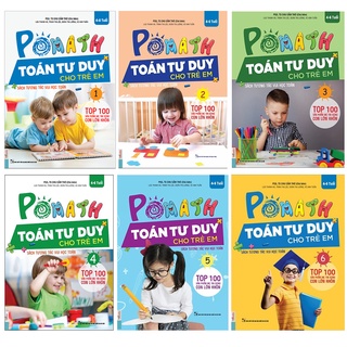 Sách - Combo Pomath Toán Tư Duy Cho Trẻ Em Từ 4-6 Tuổi ( Bộ 6 Cuốn )