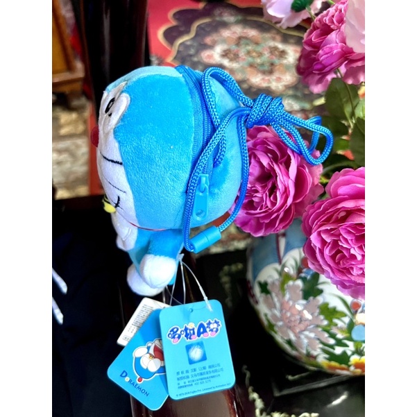 Gấu bông; túi đeo chéo Doraemon - Plush Pouch Toreba Nhật bản
