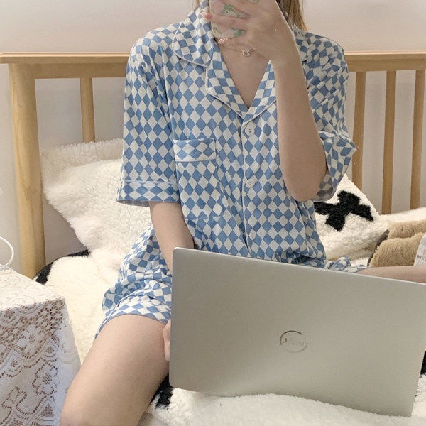 Bộ Đồ Ngủ Ngắn Tay Dáng Rộng Thời Trang Mùa Hè Ngọt Ngào Dành Cho Nữ Sinh