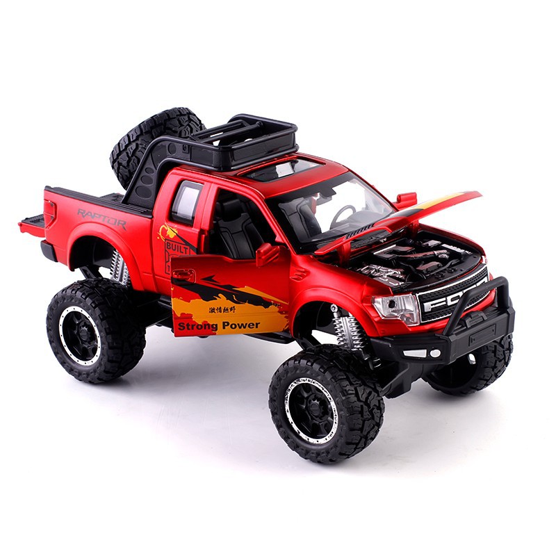 Mô Hình Xe Bán Tải Ford F150 Raptor Offroad Bằng Kim Loại, Mở 2 Cửa, Tỷ Lệ 1:32 - Double Horses No.VB32277