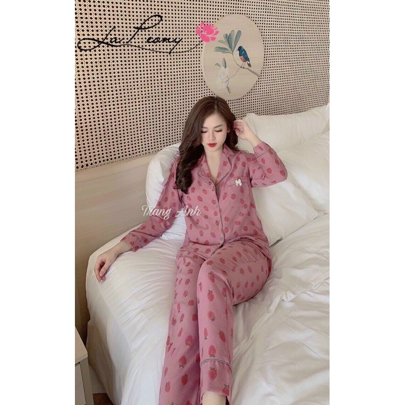 BỘ PJM HỌA TIẾT VIỀN NHUNG TĂM CHO NỮ | BigBuy360 - bigbuy360.vn