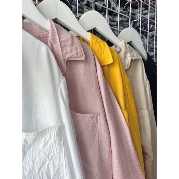 Sơ Mi Đũi Một Túi Tay Dài Cao Cấp Mềm Mịn Ít Nhăn Nhiều Màu Kèm Ảnh Thật Mã 5454🌈 Chizi Shop