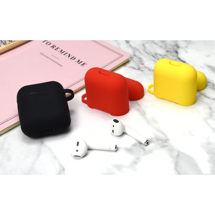 Vỏ Silicone Mềm Chống Sốc Bảo Vệ Hộp Đựng Tai Nghe Inpods 12 Tws Và Airpods 1 / 2 Có 9 Màu