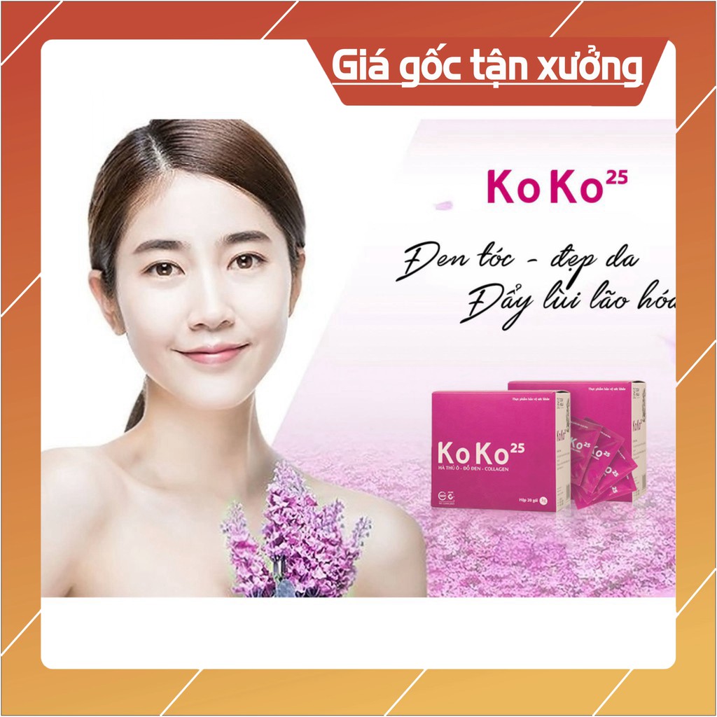 Cao khô Hà thủ ô Collagen KoKo25 KoKo 25- làm chậm quá trình bạc tóc sớm, lão hóa