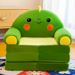 Sofa Giường - Ghế Lười Bông Hình Thú Cho Bé - Khủng Long Cốm