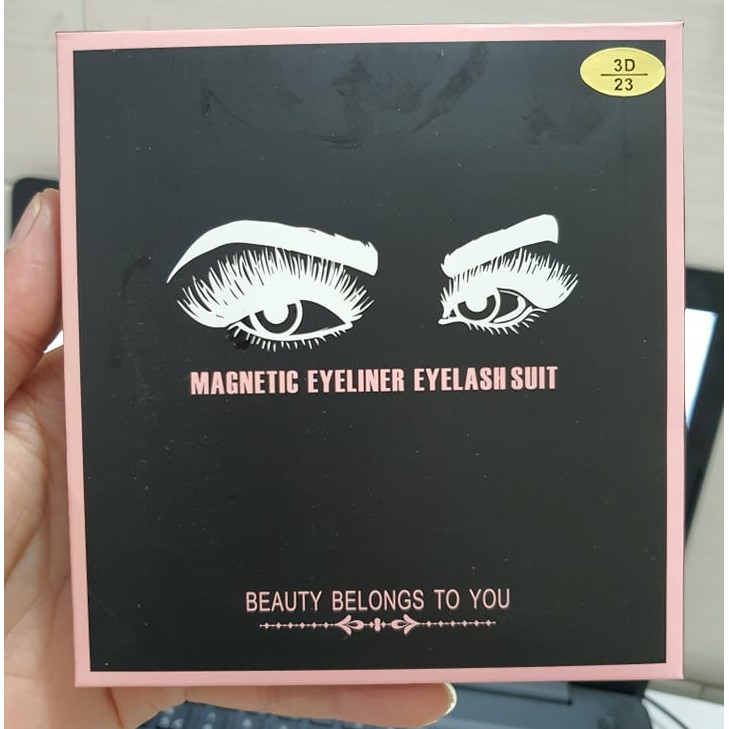Set 3 cặp mi giả kèm bút nước từ tính