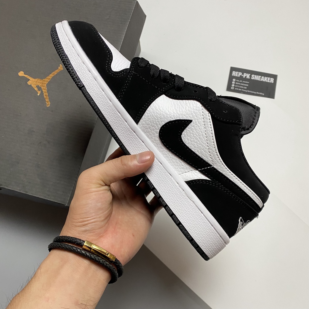 Giày thể thao Jordan 1 Low Black White  - REPK Sneaker | Phiên bản 1:1 chuẩn