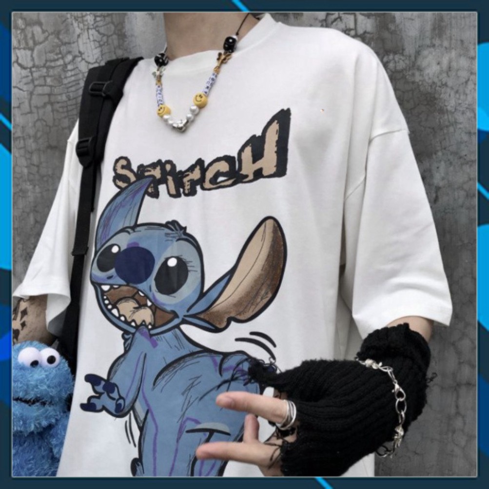 Áo Thun Tay Lỡ Form Rộng Stitch Siêu Hot🍁 Unisex nam nữ đều mặc được | BigBuy360 - bigbuy360.vn