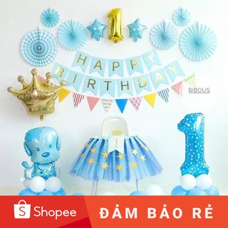 TRANG TRÍ SINH NHẬT TUỔI CÚN - THÔI NÔI BÉ CÚN - TRANG TRÍ SINH NHẬT GIÁ RẺ - SINH NHẬT 1 TUỔI - BÓNG BAY GIÁ SỈ