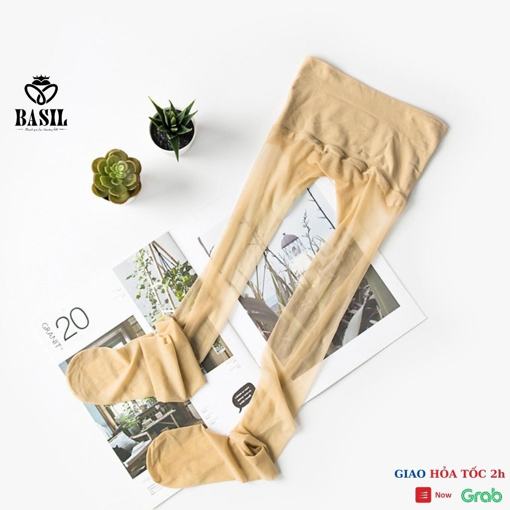 Quần tất 3D cao cấp 1912 không bàn ống quần ngắn siêu mỏng sexy BASIL