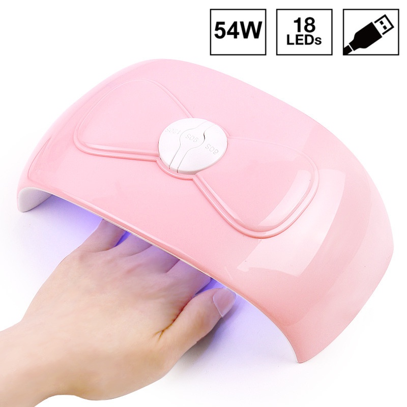 Đèn LED UV Sấy Khô Móng Tay 18 Bóng 30s/60s/90s 54W