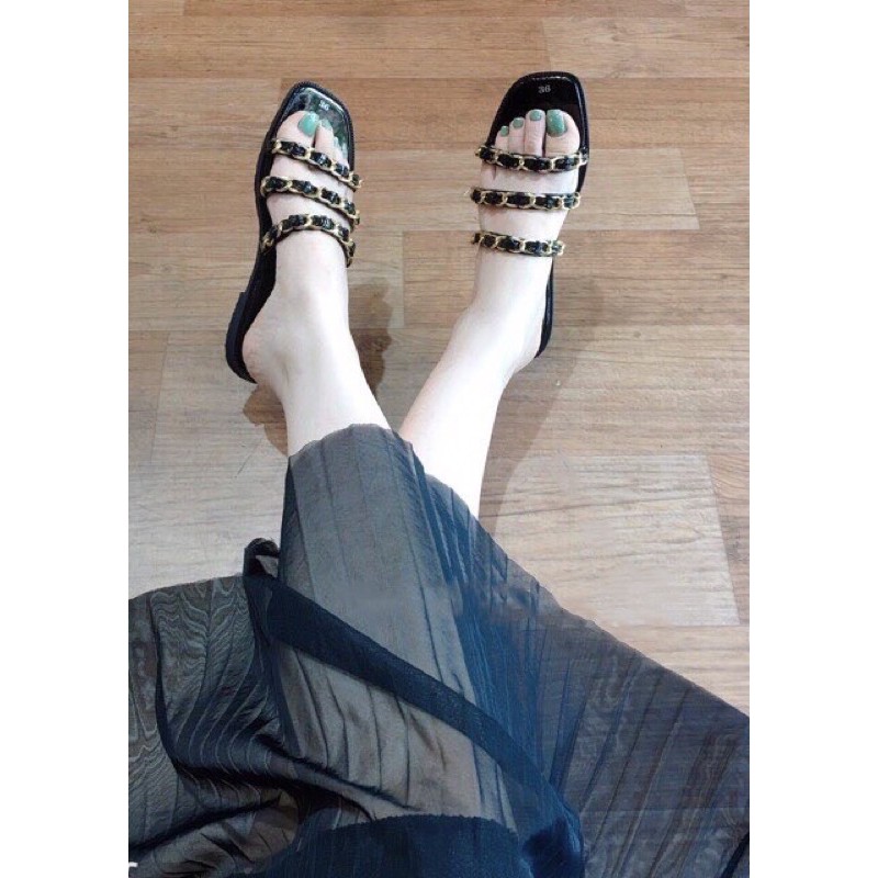 dép lê bản ngang 3 quai siêu hót