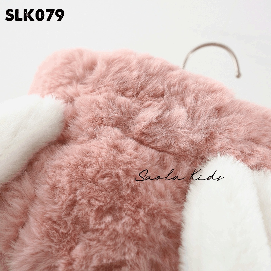 Áo thỏ bông trần bông cho bé gái từ 9kg đến 18kg nhà Saola Kids - SLK079