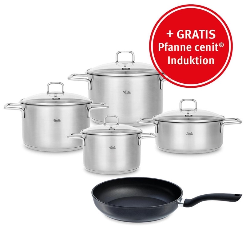 🇩🇪BỘ NỒI TỪ CAO CẤP FISSLER HAMBURG 5 món MADE IN GERMANY sản xuất tại Đức SANG TRỌNG BỀN ĐẸP