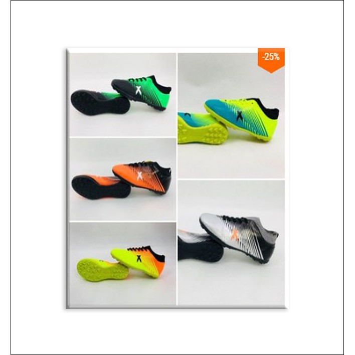 Giày đá bóng sân cỏ nhân tạo X18-KÈM TẤT-KHÂU ĐẾ 100%-GIÀY ĐÁ BANH SÂN CỎ NHÂN TẠO