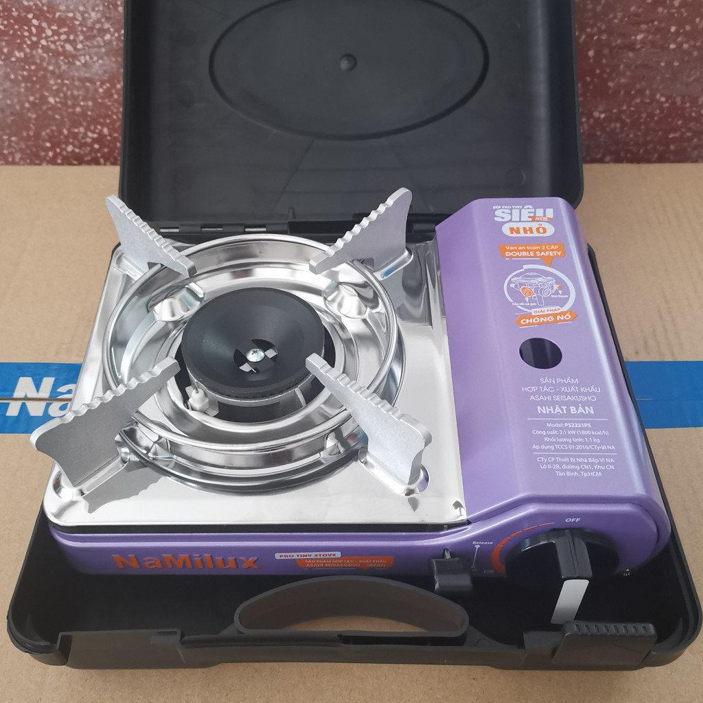BẾP GAS MINI PRO TINY SIÊU NHỎ 2S 2221 PS - HÀNG HỢP TÁC NHẬT BẢN - THÍCH HỢP DU LỊCH VÀ CẮM TRẠI
