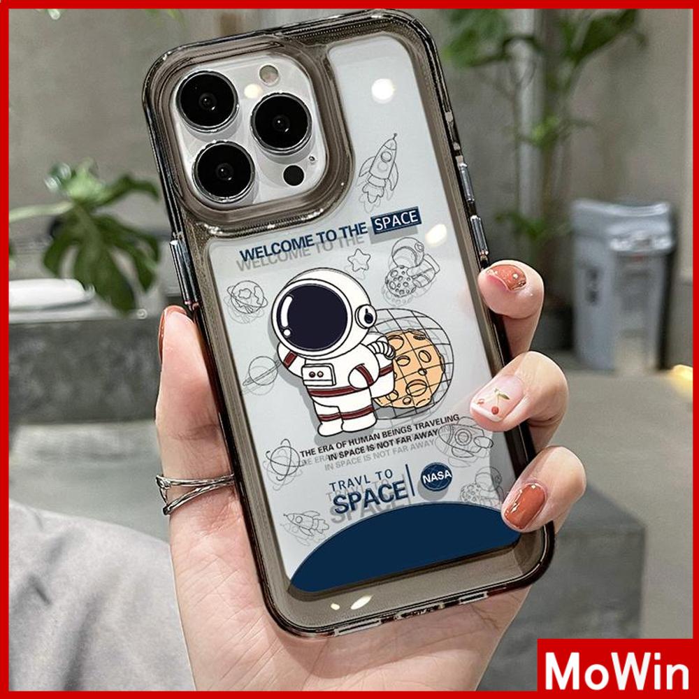 Ốp điện thoại acrylic cứng HD nút kim loại chống sốc thích hợp cho iPhone 14 Plus 13 Pro Max 12 Pro Max 11 XR 7Plus