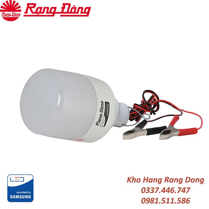 Bóng Đèn LED Rạng Đông Kẹp Bình Ắc Quy 12V - 24V DC 7W / 9W / 12W, ChipLED Samsung | BigBuy360 - bigbuy360.vn