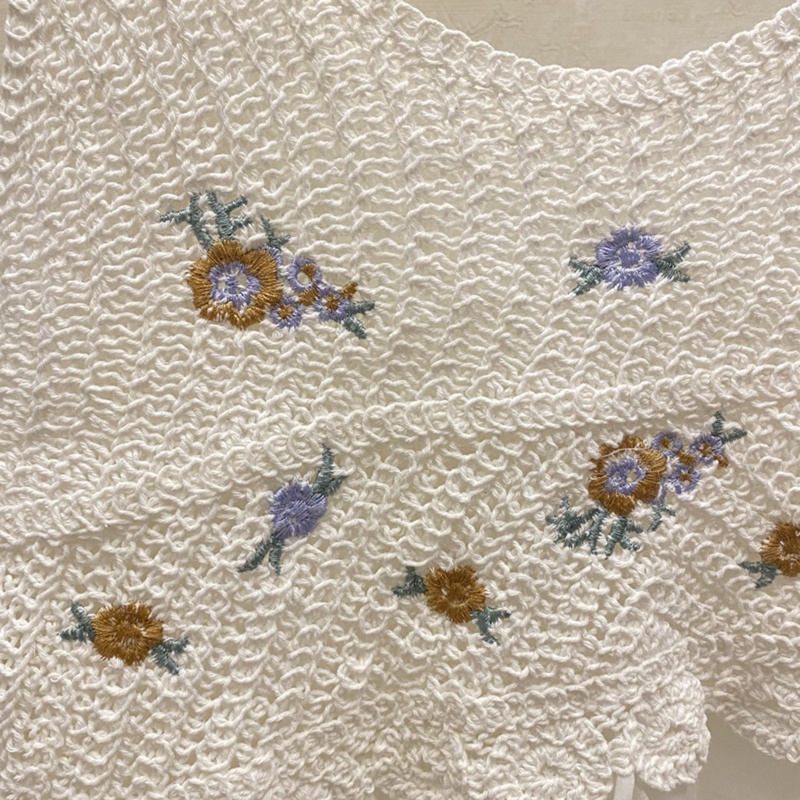 Áo Dệt Peplum Sát Nách Cổ Chữ V Thêu Hoa Thời Trang Mùa Hè Cho Nữ