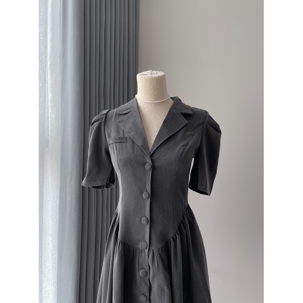 EVAN DRESS - váy cổ vest Hàn Quốc by REGEN