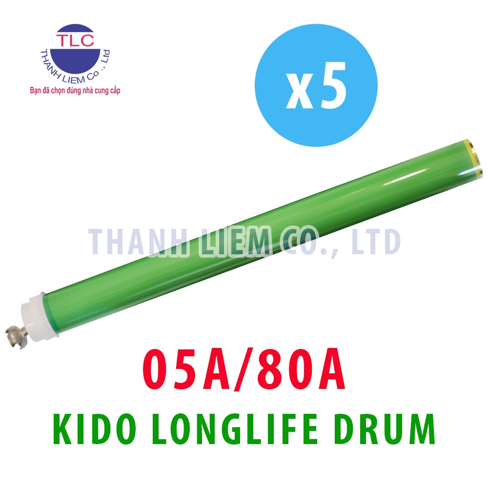 (BỘ 5 CÁI) Trống máy in KIDO 05A/80A (TUỔI THỌ CAO) dùng cho máy in HP LJ P2035/ P2055/ M401/ M425/ Canon LBP 251/ 6300