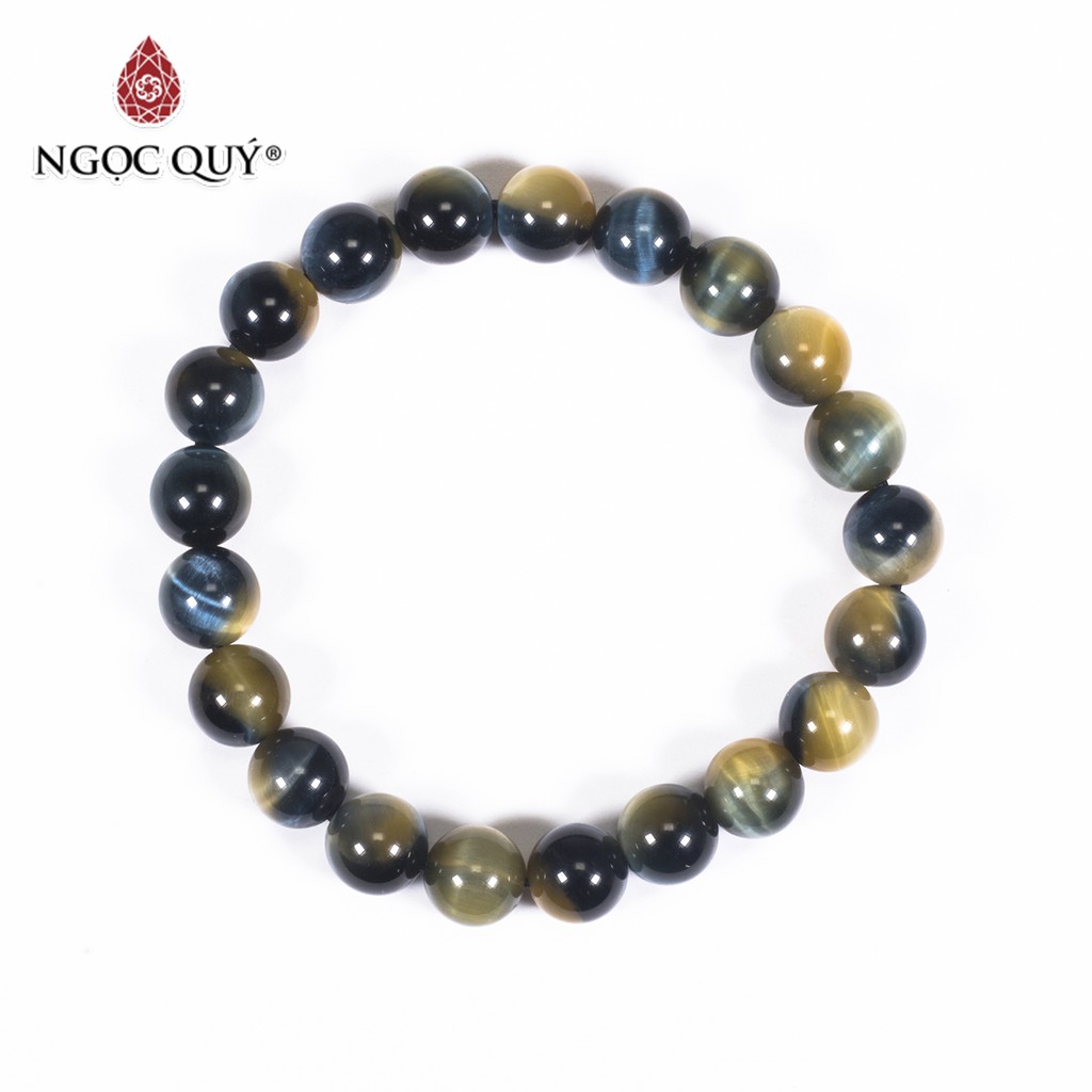 Vòng đá thạch anh mắt hổ vàng xanh tiger's eyes quartz - Ngọc Quý