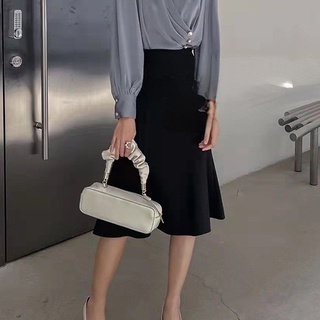 Chân Váy Nữ Công Sở Minz Store Mã 9208, Thiết Kế Đuôi Cá Cạp 2 Cúc Bọc