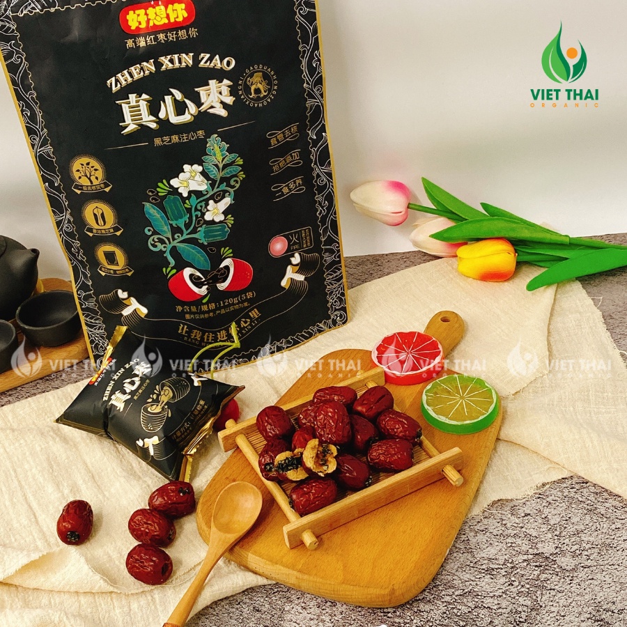 TÁO ĐỎ KẸP MÈ ĐEN TÂN CƯƠNG 120G- BỒI BỔ SỨC KHOẺ, ĐẸP DA, DÁNG THON - ĐẸP SANG CHẤT LƯỢNG