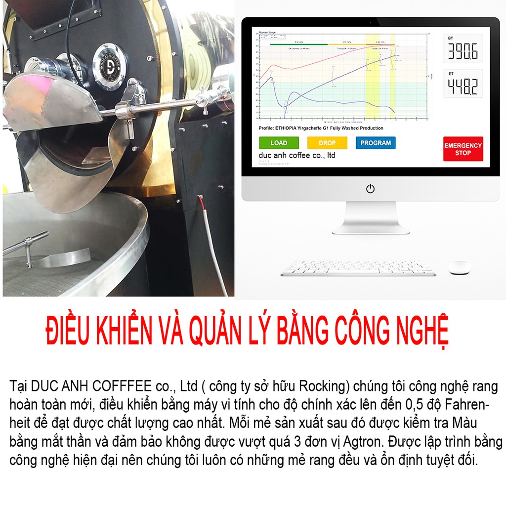 1Kg Cà Phê Tỉ Lệ 8-2 Rang Mộc D COFFEE với 80% Robusta + 20% Arabica Tùy Chọn Pha Máy Pha Phin - Công Ty Cà Phê Đức Anh | BigBuy360 - bigbuy360.vn