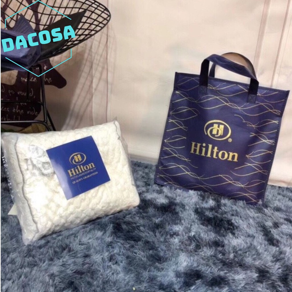 Gối Ngủ Cao Su Non Hilton Cao Cấp Đàn Hồi