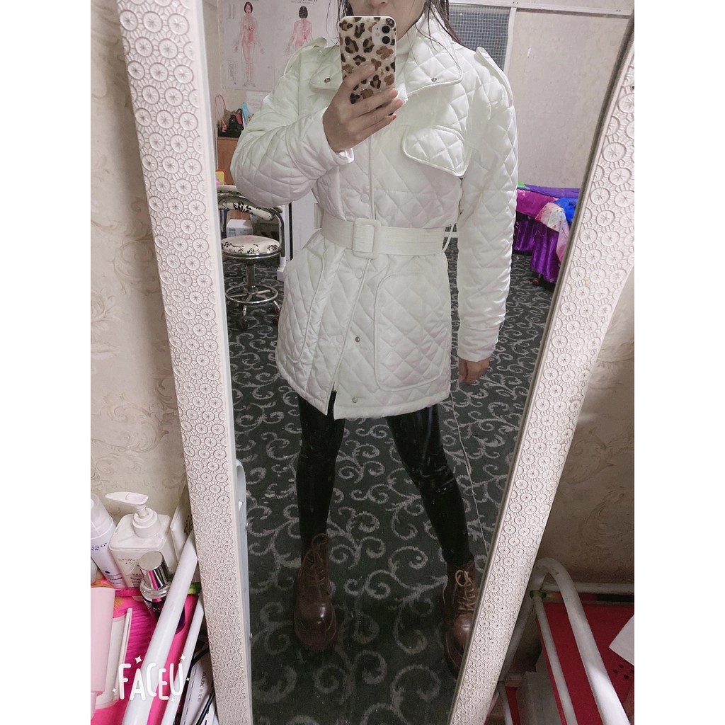 ORDER♥️Áo Khoác Phao Buộc Đai(ảnh thật)Fzsize dưới 60kg