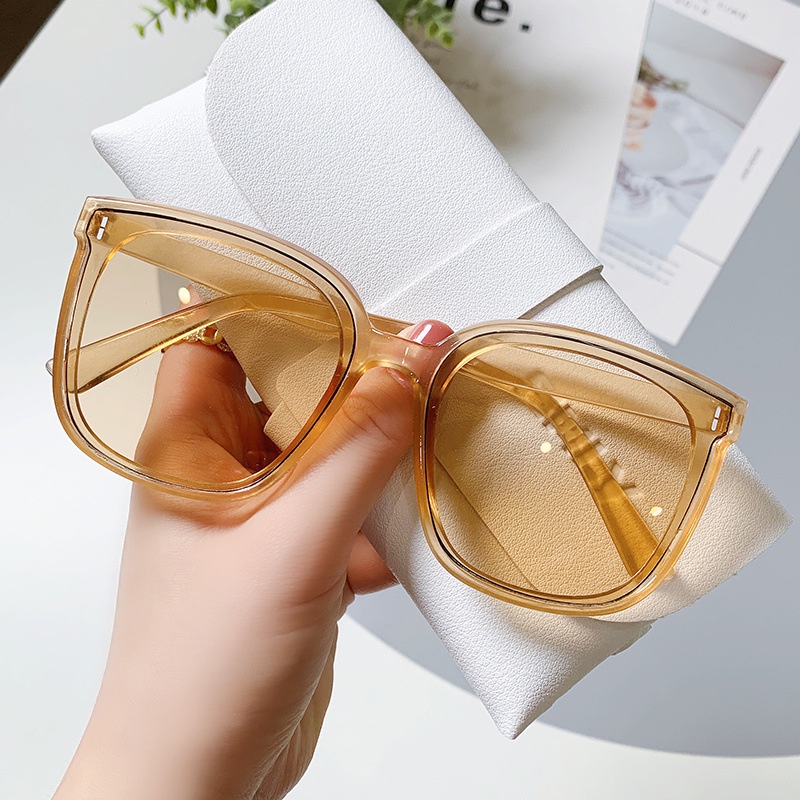 Kính Mát Gọng Vuông Chống Tia UV400 Hàn Quốc,Mắt Kính Thời Trang Nam Nữ Form Unisex Phong Cách Ulzzang Bảo Vệ Mắt