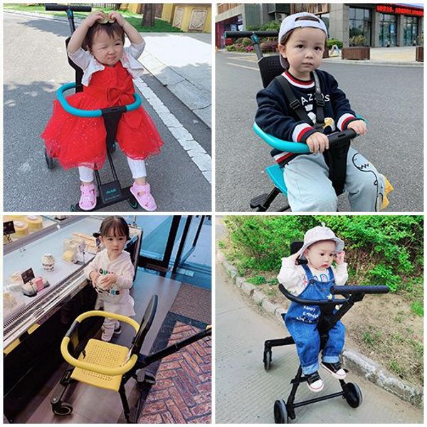 [FRESHIP] [CAO CẤP] Xe đẩy gấp gọn cho bé có mái che Playkids X1 – Xe đẩy đảo hai chiều, thông minh DC020