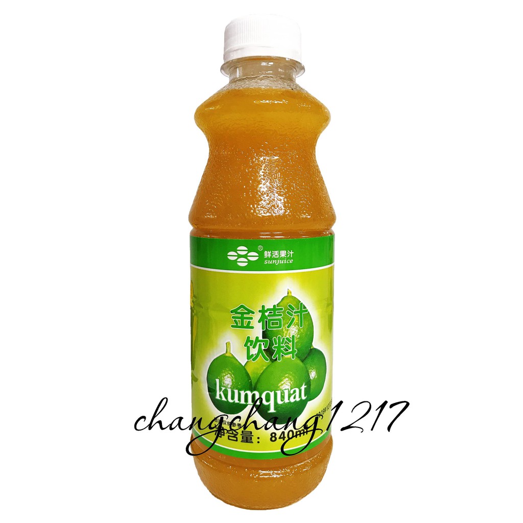 Siro Syrup Tắc Kumquat Kum Quất Fresh Juice Chai 840ml
