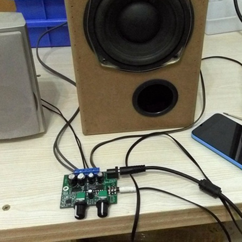 2.1 Bộ khuếch đại loa siêu trầm Bảng âm thanh Bộ khuếch đại âm trầm Mini 6Wx2 '25W HIFI YD1517P cho Loa SubWoofer 4-6 Inch 40W DIY