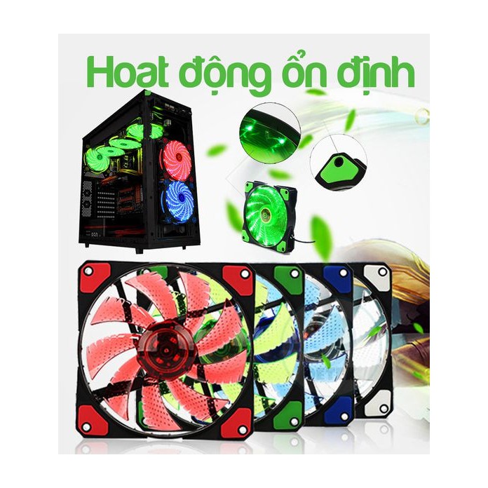 Quạt tản nhiệt CF001 có đèn LED 12V cho PC