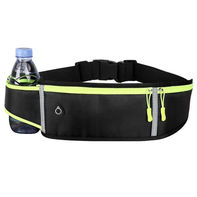 Sports  Pockets Running Belt Bag with Water Bottle Holder