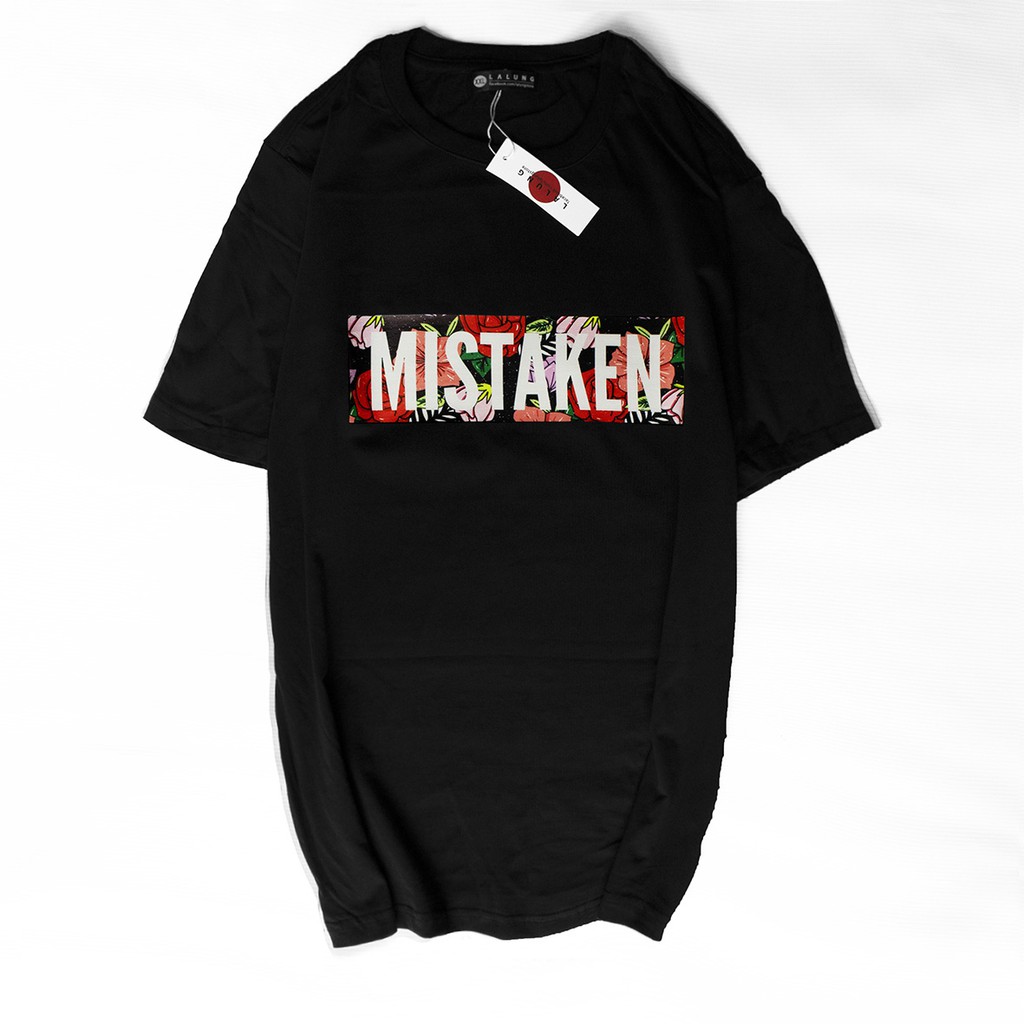 Áo Phông Cotton Unisex Hoạ Tiết MISTAKEN Mã 985