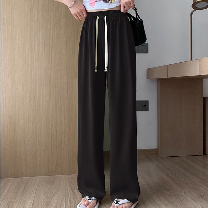 SUXI Quần Dài Ống Rộng Lưng Cao Tôn Dáng Hợp Thời Trang Hè Cho Nữ