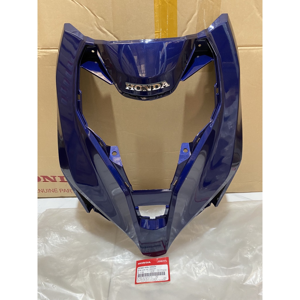 Bộ ốp trước - mặt nạ to đựng pha trước HONDA AIR BLADE 125 năm 2018 màu Xanh đậm. *PB421M* 64300K66V00ZV